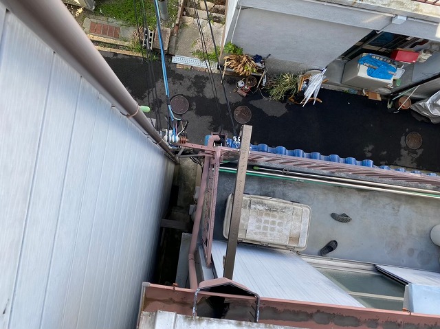 瓦棒葺き屋根の葺き替え